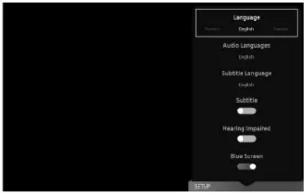 SHARP LC-40FI5442KF - SETTINGS - SETUP MENU - 1