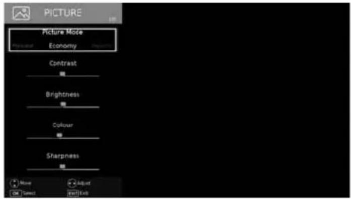 SHARP LC-40CFF4041K - PICTURE MENU - 1