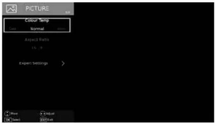 SHARP LC-40CFF4041K - PICTURE MENU - 1