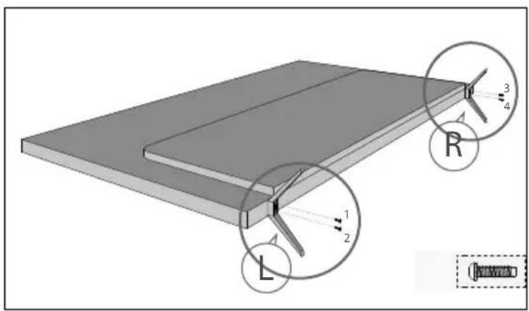 SHARP LC-40CFF4041K - Detaching the stand - 1