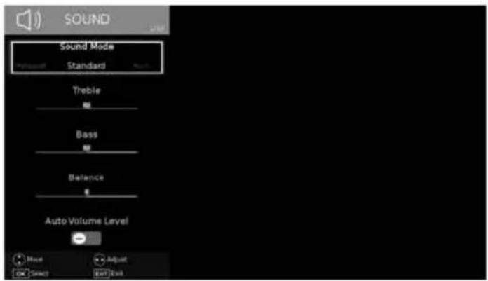 SHARP LC-40CFF4041K - SOUND MENU - 1
