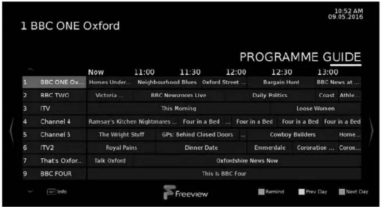 SHARP LC-40CFF4041K - DAY TV GUIDE - 1