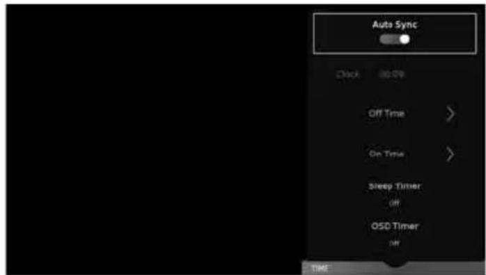SHARP LC-32HG5141K - TIME MENU - 1