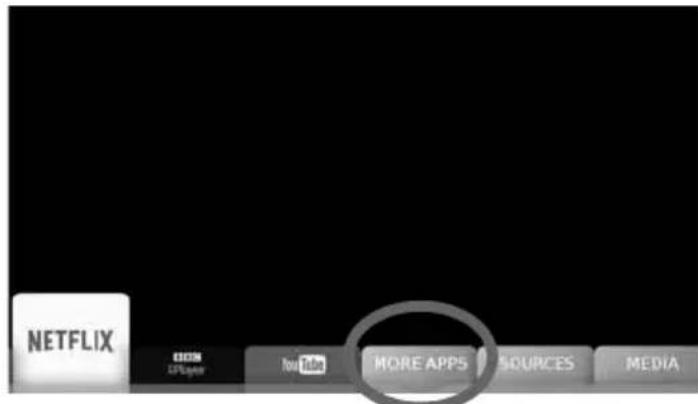 SHARP LC-32HG5141K - MORE APPS MENU - 1
