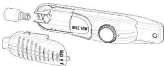PRIVILEG PRC 974 A++ - Replacing the light bulb - 1