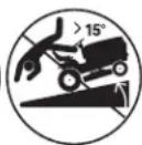 POULAN PP155H42 - WARNING! When loading or unloading this machine, do not exceed the maximum recommended operation angle of 15^ . - 4