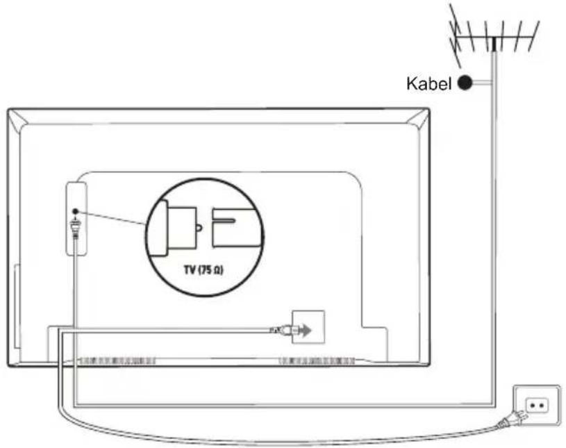 TCL U65P6096 - Netz- und Antennenanschluss - 1