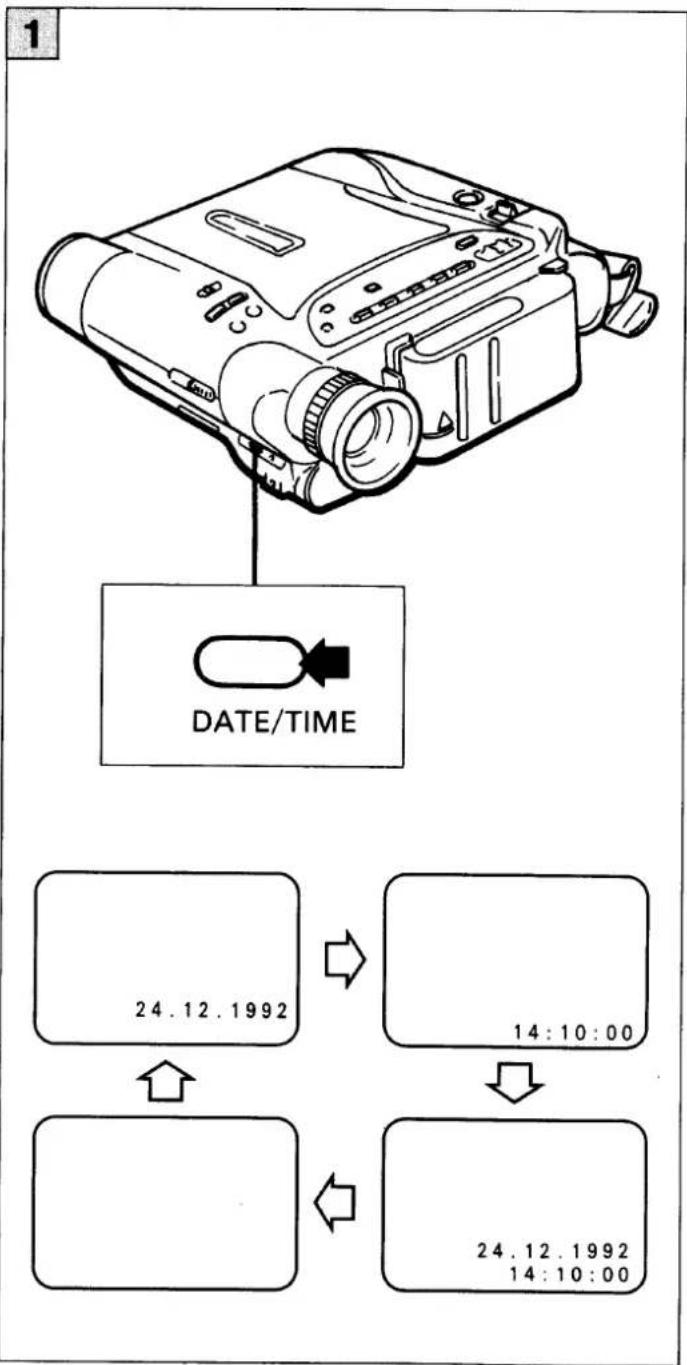 SANYO VM-ES77P - SETTING THE DATE/TIME - 1