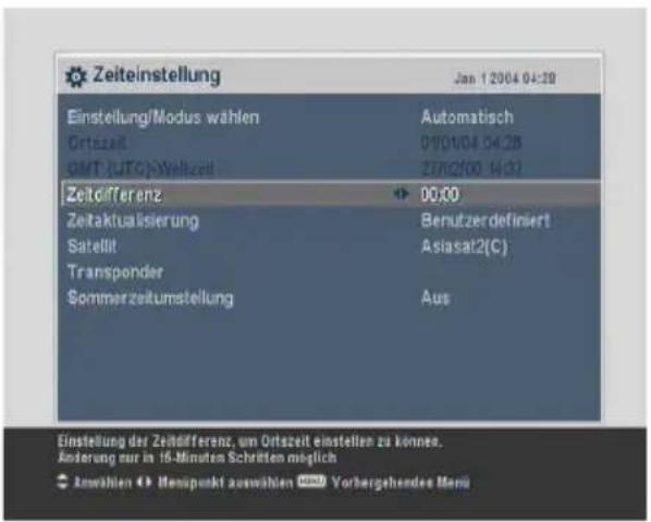 TOPFIELD TF 7700 HSCI - 3.3EinstellungderOrtszeit - 1