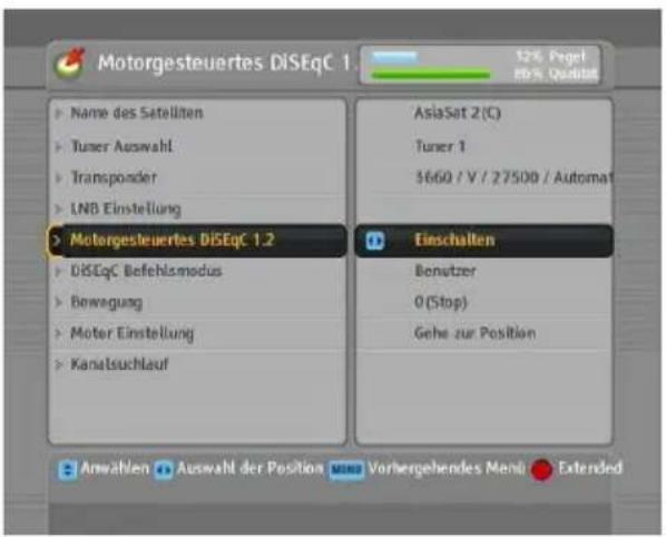 TOPFIELD TF 7700 HD PVR - Konfiguration der DiSEqC 1.2 Einstellungen - 2