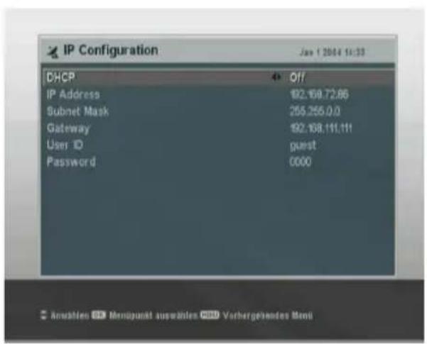 TOPFIELD TF 6000 PVRE - Konfigurierung des Digitalreceivers - 1