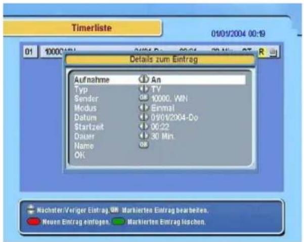 TOPFIELD TF 5200 PVRc - Timeraufnahme - 1