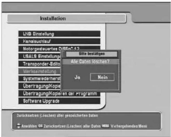 TOPFIELD TF 5000 CI Plus - Werkseinstellung - 1