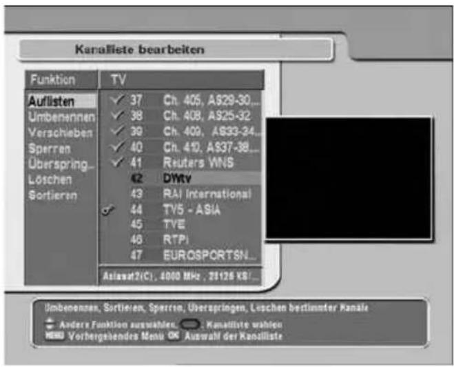 TOPFIELD TF 5000 CI Plus - 4.3Kan"aleorganisieren - 1