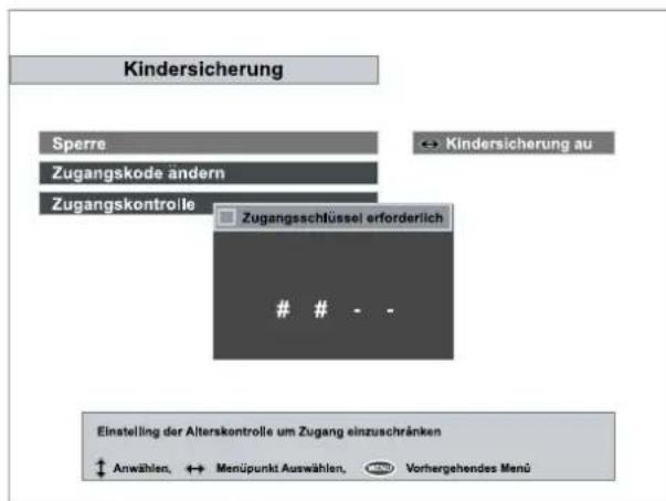 TOPFIELD TF 4000 PVR - I-2. Kindersicherung - 1