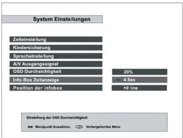 TOPFIELD TF 4000 PVR - I-6. Info-Box Anzeigezeit - 1
