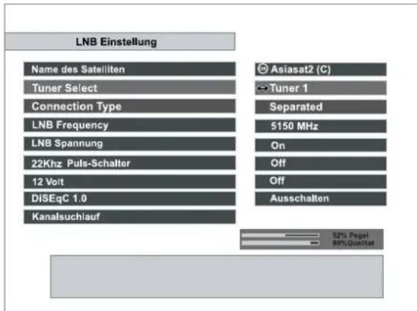 TOPFIELD TF 4000 PVR - VI-1. LNB-Einstellung - 1
