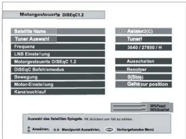 TOPFIELD TF 4000 PVR - VI-4. Motoreinstellung DiSEq C 1.2 - 1