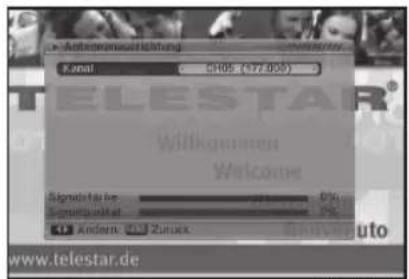 Telestar TR 10 - Antennenausrichtung - 1