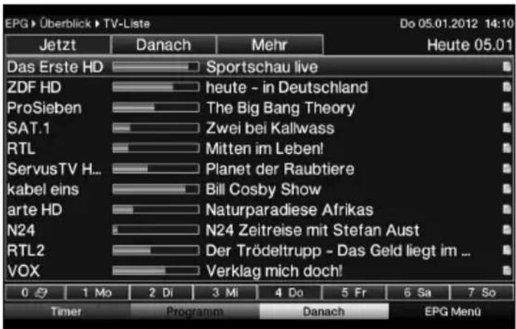Telestar TELEDIGI 4 HD+ - Elektronische Programmzeitschrift aufrufen - 1