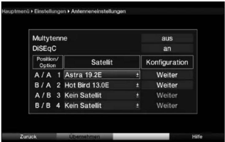 Telestar TELEDIGI 4 HD+ - Betrieb an einer Drehanlage (DiSEqC 1.2) - 1
