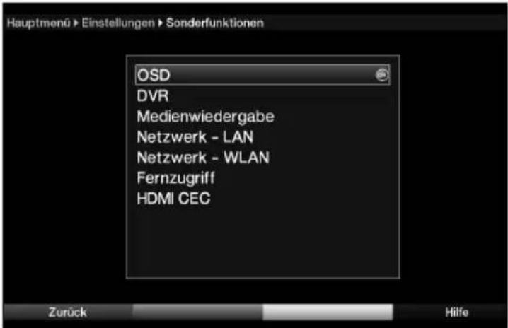 Telestar TELEDIGI 4 HD+ - Sonderfunktionen - 1