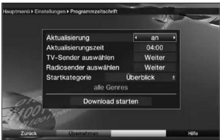 Telestar TELEDIGI 4 HD+ - Programmierung der elektronischen Programmzeitschrift - 1