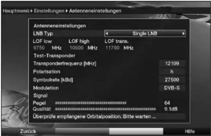 Telestar TELEDIGI 4 HD+ - Weitere Einstellungen/LNB-Eigenschaften - 2