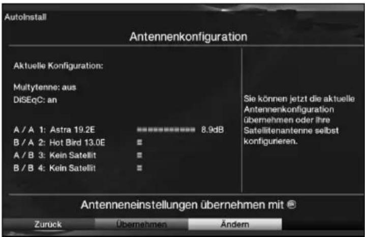 Telestar TELEDIGI 4 HD+ - Antennenkonfiguration - 1