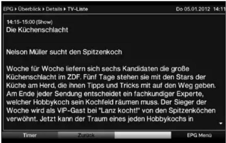 Telestar TELEDIGI 4 HD+ - EPG-Info - 1