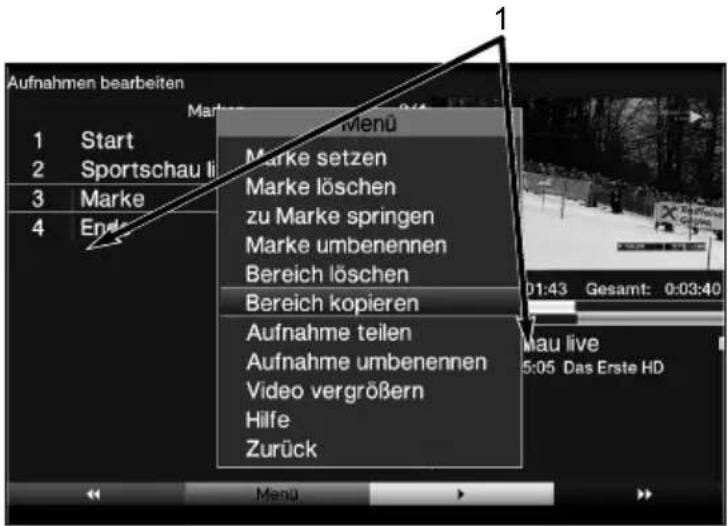 Telestar TELEDIGI 4 HD+ - Bereich kopieren - 1