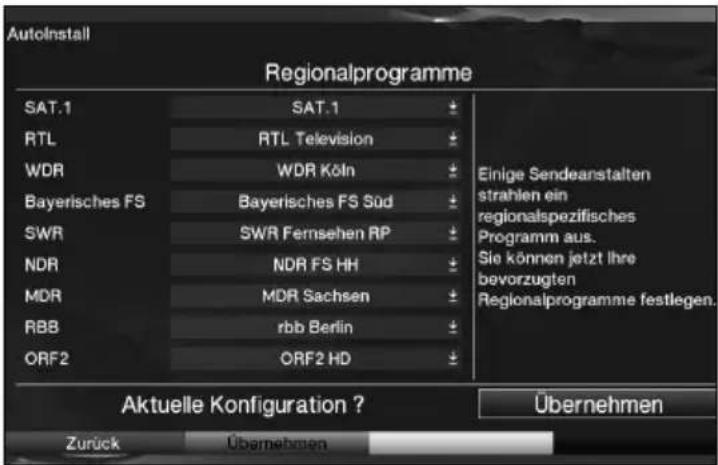 Telestar TELEDIGI 4 HD+ - Regionalprogramme - 1