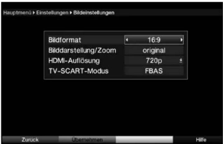 Telestar TELEDIGI 4 HD+ - Bildeinstellungen - 1