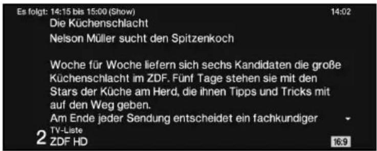 Telestar TELEDIGI 4 HD+ - Weitere Programminformationen - 1