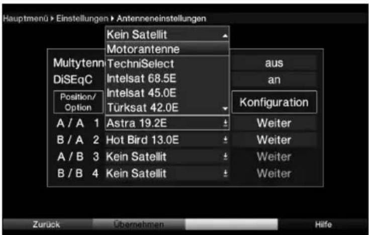 Telestar TELEDIGI 4 HD+ - Betrieb an einer Drehanlage (DiSEqC 1.2) - 2