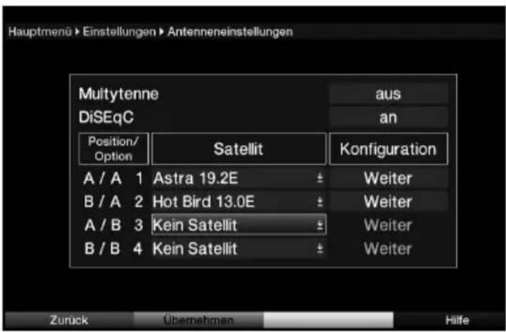 Telestar TELEDIGI 4 HD+ - Weitere Einstellungen/LNB-Eigenschaften - 1