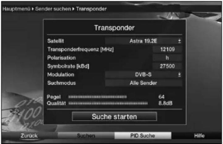 Telestar TELEDIGI 4 HD+ - Transponder-Suche - 1