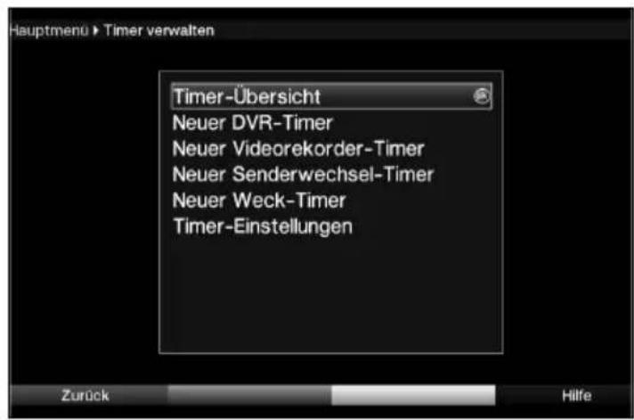 Telestar TELEDIGI 4 HD+ - Timer manuell programmieren - 1