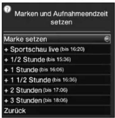 Telestar TELEDIGI 4 HD+ - Marken während einer Aufnahme setzten - 1