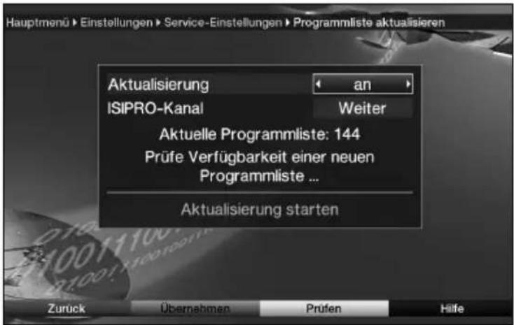 Telestar TELEDIGI 4 HD+ - Programmliste aktualisieren (ISIPRO) - 1