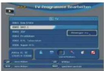 Telestar TD 3000 HD - amme umbenennen - 1