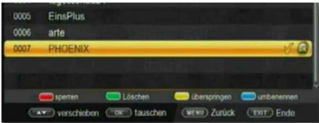 Telestar TD 2500 C HD - Programme überspringen (gelb) - 1