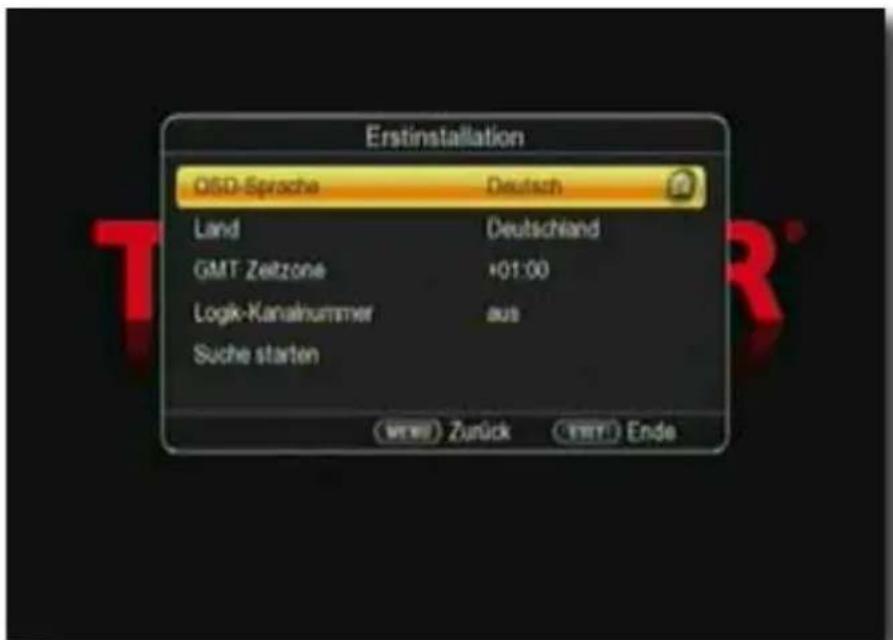 Telestar TD 2500 C HD - Erstinstallation - 1