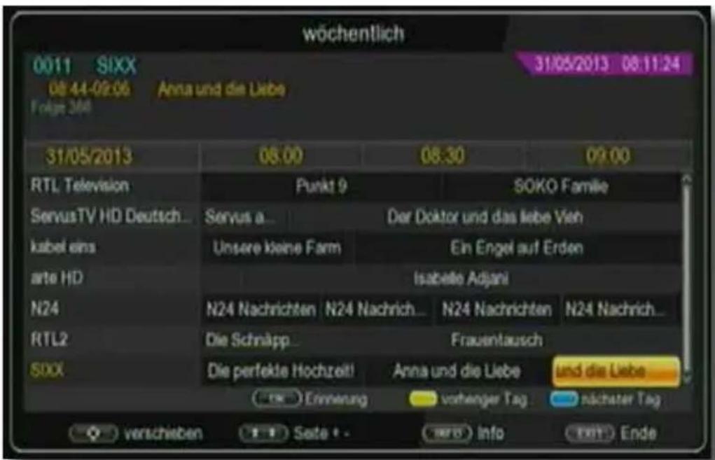 Telestar TD 2500 C HD - Elektronische Programminfo EPI - 1