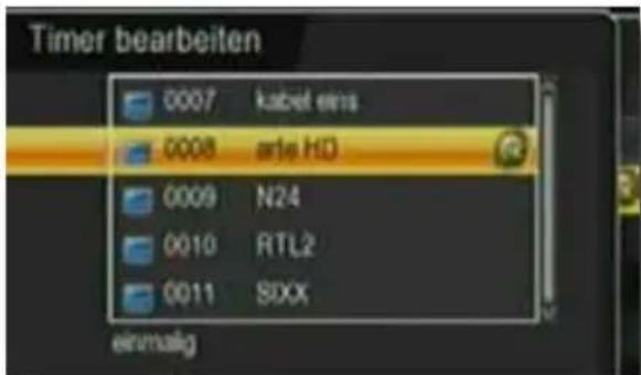 Telestar TD 2500 C HD - Timer Aufnahme - 3