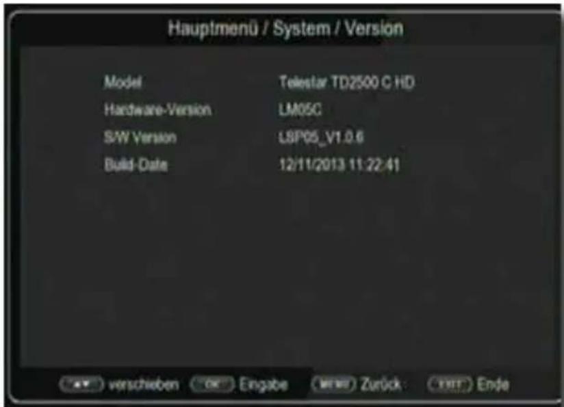 Telestar TD 2500 C HD - Version - 1