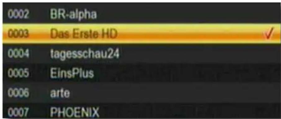 Telestar TD 2500 C HD - Programme sperren (rot) - 1