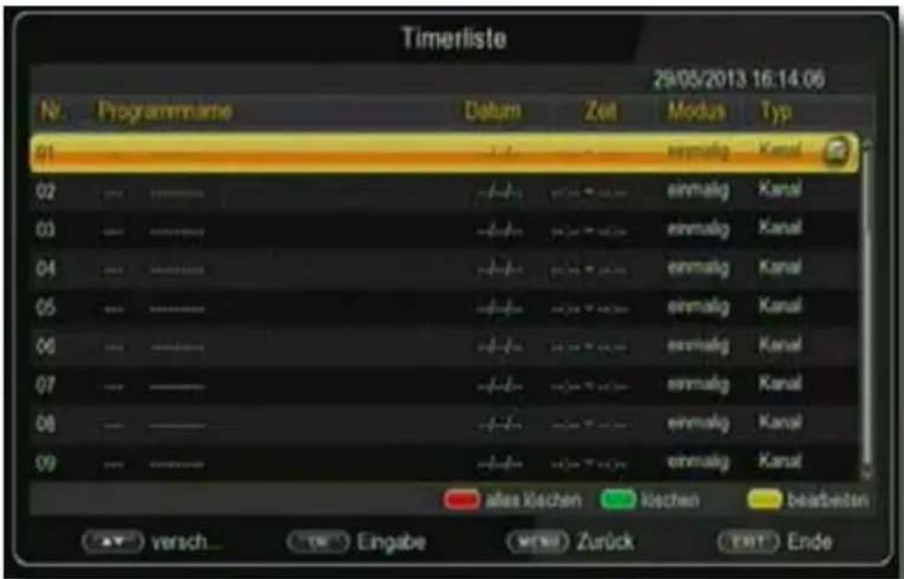 Telestar TD 2500 C HD - Timer Aufnahme - 1