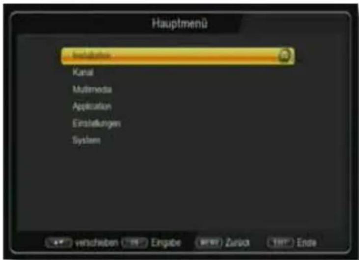 Telestar TD 2500 C HD - Menü - 1