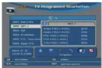 Telestar TD 2100 HD - ammparameter ändern/ Eingeben - 1